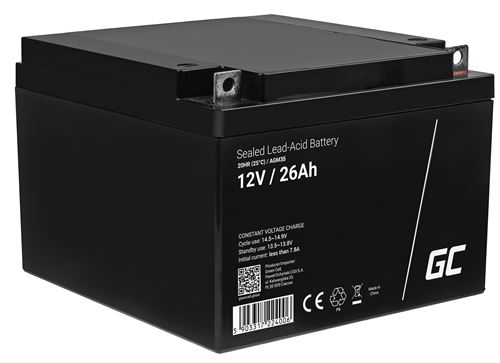 Green Cell AGM Batterie au plomb 12V 26Ah