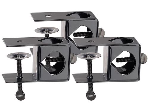 3 pinces à vis pour torches de jardin