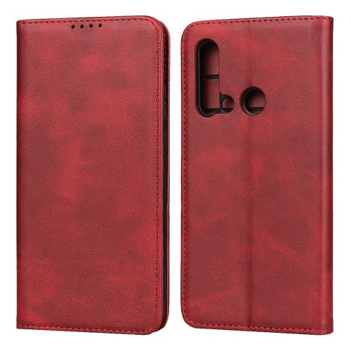 Etui en PU auto-absorbé avec support rouge pour votre Huawei Nova 5i/P20 lite (2019)