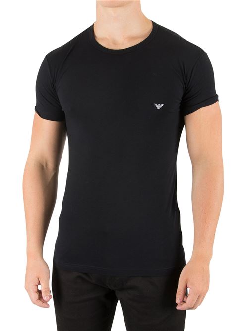 Emporio Armani Homme T-shirt d'équipage, Noir