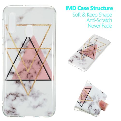 Coque en TPU motif marbre IMD style B pour votre Samsung Galaxy A20e
