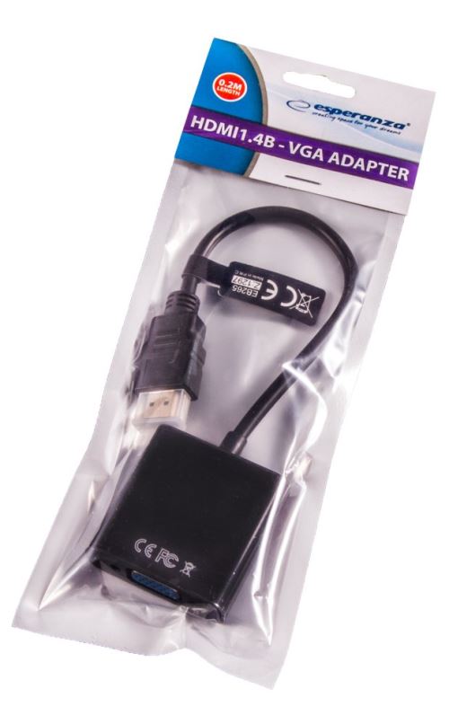 Gembird A-HDMI-VGA-03 VGA HDMI Negro adaptador de cable