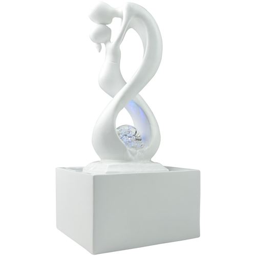 Zen Light - Fontaine d'intérieur design éclairage LED Amor Blanc