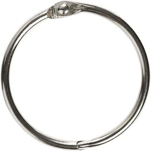 Creotime anneau de reliure 38 mm 8 pcs argent