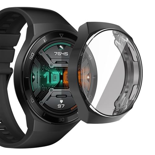 Coque en TPU galvanoplastie complète noir pour votre Huawei Watch GT 2e