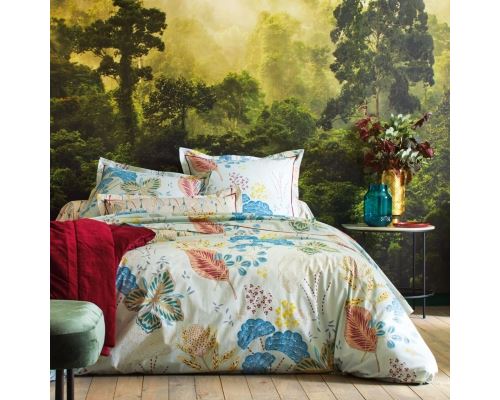 Drap percale Diva BLANC DES VOSGES, Celadon - 280 x 320 cm