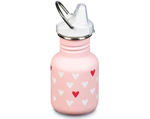 Gourde Inox Sippy Milenial Hearts bouchon Sippy (355ml) - KLEAN KANTEEN