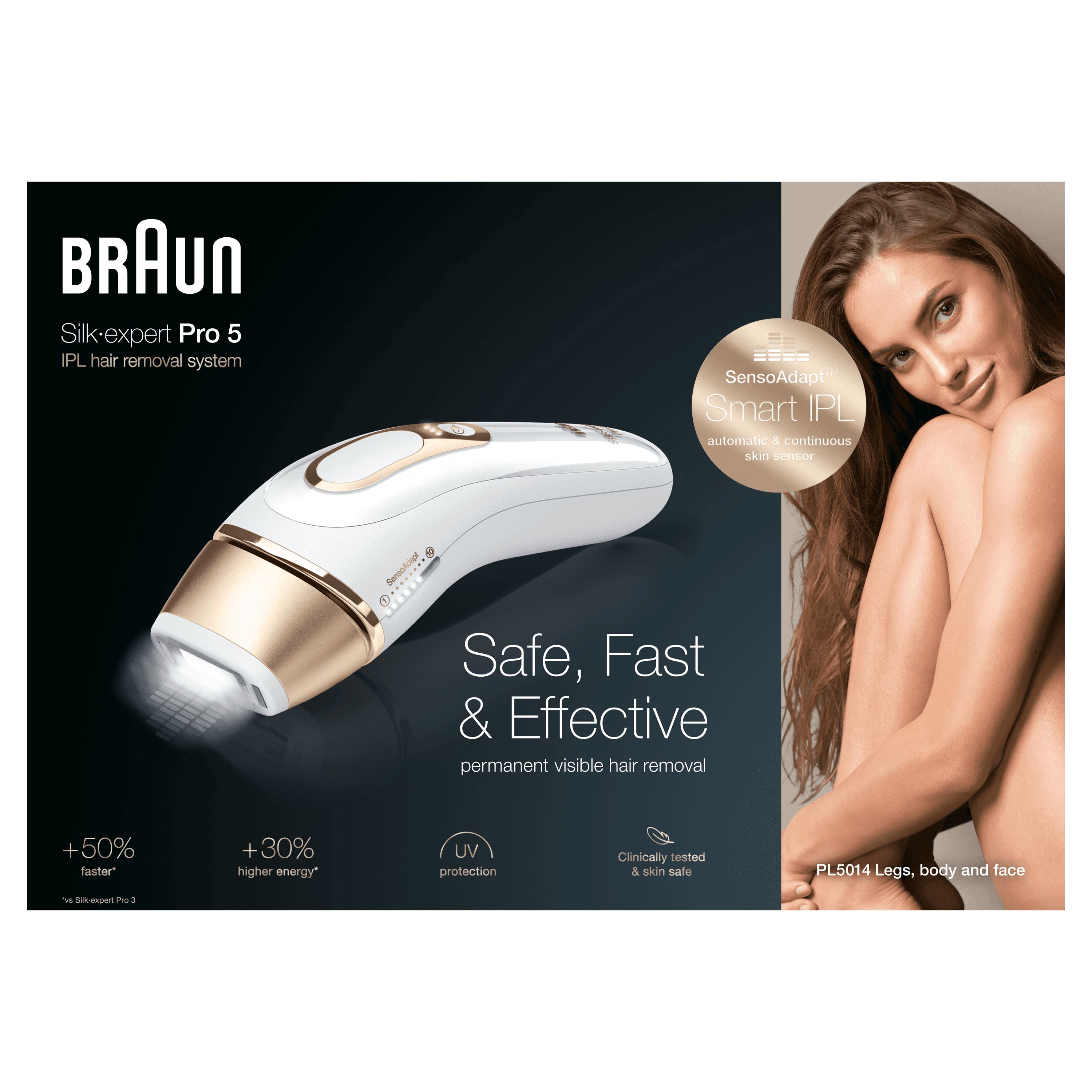 Epilateur lumière pulsée intense Braun Silk-expert Pro 5 PL5014 - Achat &  prix