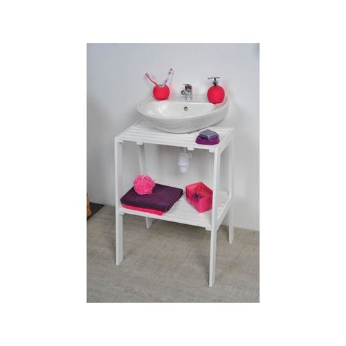 Meuble sous lavabo blanc