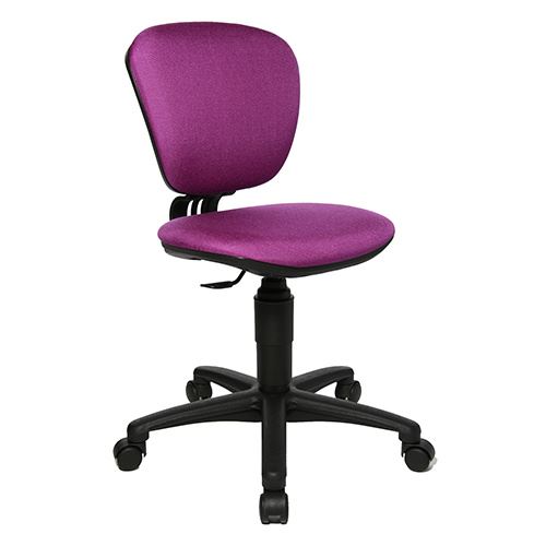 Siège de bureau enfant / Siège pivotant HIGH KID, tissu noir / bleu