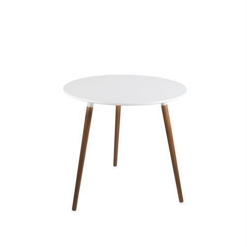Table Diamond A Contemporaine Blanc, Marron Foncé