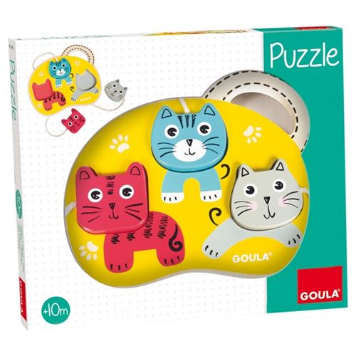 Jumbo forme puzzle Trois chats