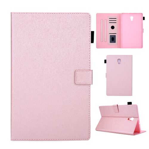 Générique Rose Etui En Pu Lignes Avec Support Et Porte-Cartes Pour Votre Samsung Galaxy Tab A 10.5 (2018) Sm-T590/Sm-T595 - Image 1