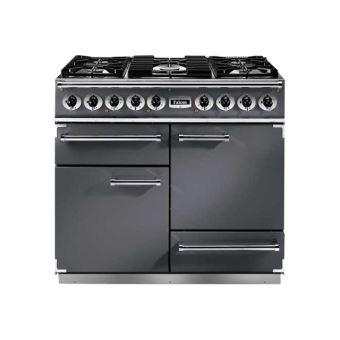 Falcon 1092 Deluxe - Cuisinière (four à deux étages) - pose libre - largeur : 109.2 cm - profondeur : 60 cm - hauteur : 91.2 cm - classe A - ardoise