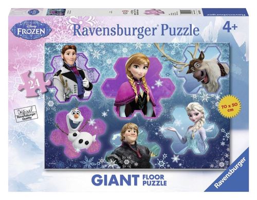 La Reine des Neiges Puzzle sol 70x50 24 pièces