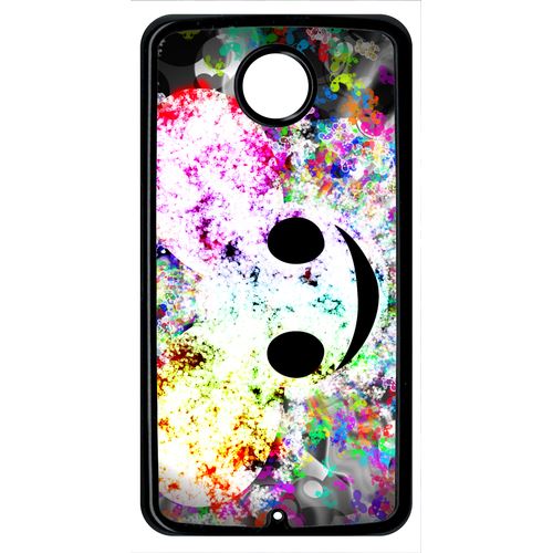 Coque Sourire Multicolor Souris Compatible Google Nexus 6 Transparent