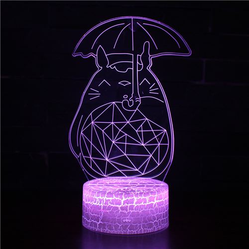 Stack - Lampe Veilleuse 3D - Tactile - Avec Télécommande - 7 Couleurs - Image 2