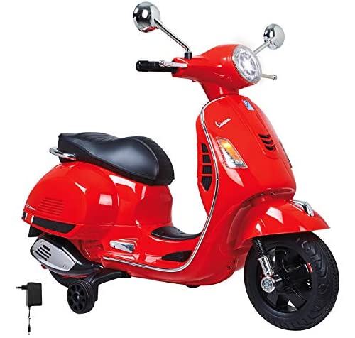 Jamara Trottinette électrique 12 V Ride-on Vespa Rouge