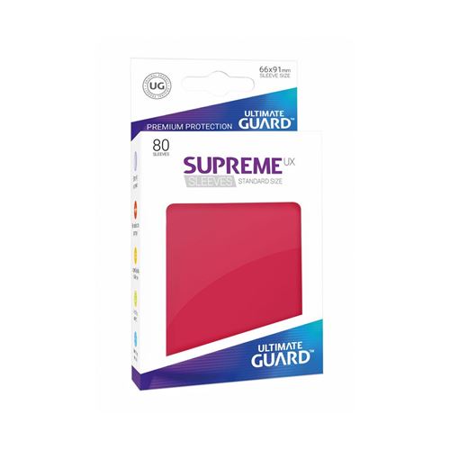 Pochette - Ultimate Guard 80 Pochettes Supreme Ux Sleeves Taille Standard Rouge