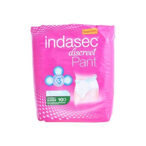 Couches pour Incontinence Pant Super Talla Grande Indasec (10 uds)
