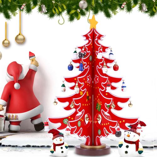 Arbre De Noel Creatif Bricolage En Bois Decoration De Noel Ornement Cadeau Jouet Bt1371 Autre Jeu D Imitation Achat Prix Fnac