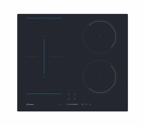 Candy CTP643SC - Table de cuisson à induction - 4 plaques de cuisson - Niche - largeur : 56 cm - profondeur : 49 cm - noir - noir