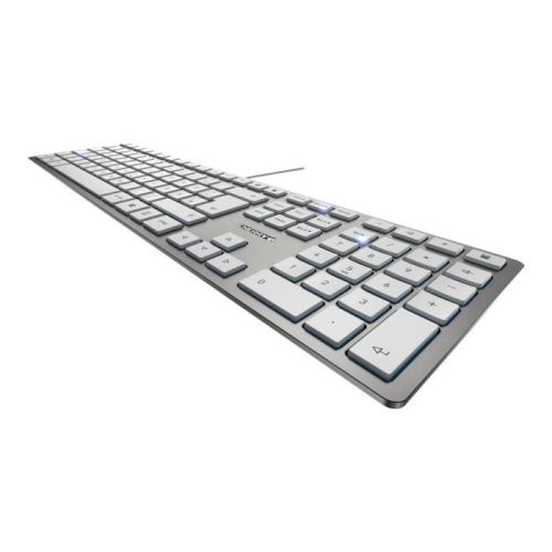 CHERRY KC 6000 slim Clavier USB Disposition R-U commutateur à clé : CHERRY SX argenté(e)