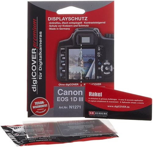 DigiCover Protection d'écran Premium pour Canon EOS 1D Mark III