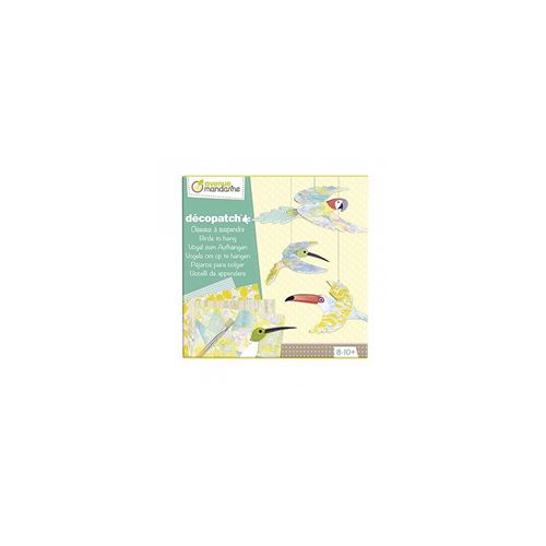 Kit décopatch oiseaux à suspendre - Loisir créatif - 8/10 ans et +