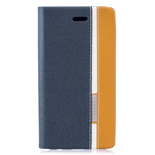 Etui en PU fente pour carte à deux tonalités bleu pour votre Huawei P30