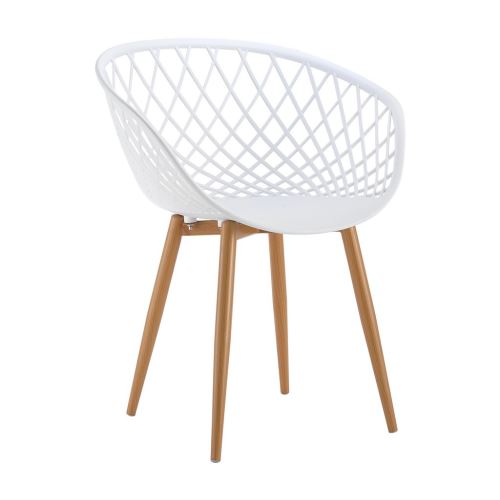 Tango Fauteuil En Métal Avec Assise En Pp Blanc 57X63Xh81Cm 