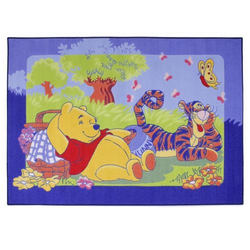 Tapis enfant Winnie l'Ourson 133 x 95 cm Disney Picnic - guizmax