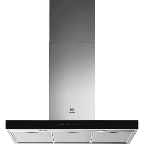 Hotte décorative 720m³/h ELECTROLUX 163W 90cm, LFT769X