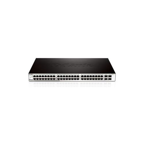 D-Link Web Smart DGS-1210-52 - switch - 48 poorten - Beheerd - desktop, rack-uitvoering