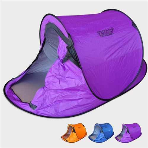 Beach and Garden Design - Tente de plage 2 sièges abri solaire camping protection uv TENDAFACILE XL, Couleur: Pourpre