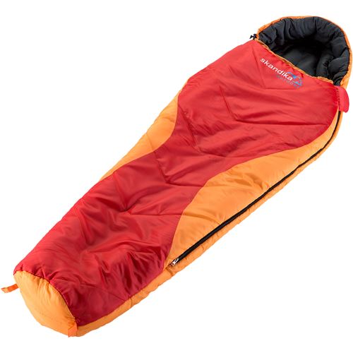 Skandika Shetland Junior - Sac de couchage enfant momie - 175 x70 cm - Orange/Rouge