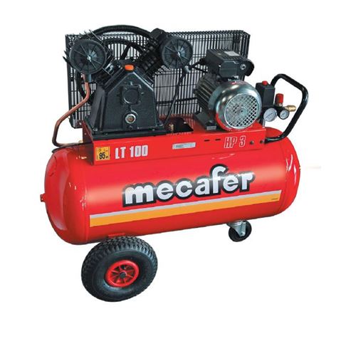 Mecafer Compresseur 3Cv 100 Litres Bicylindre Twenty
