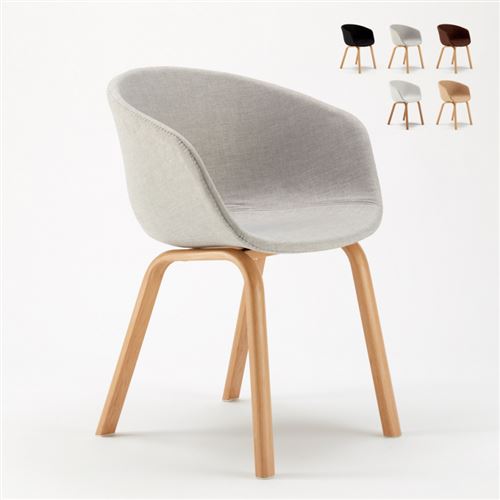 Chaise bureau Design Scandinave Komoda, Couleur: Gris