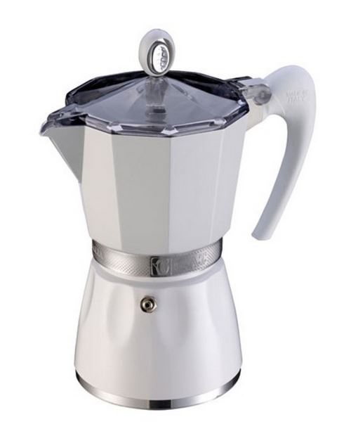 Cafetière italienne 6 tasses blanc - 103806 - GAT
