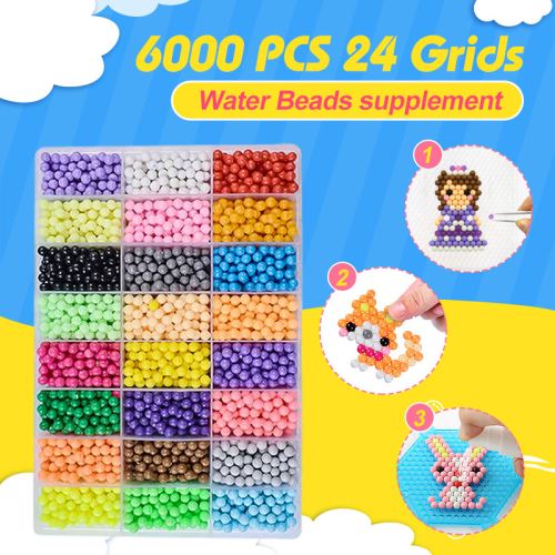 6000pcs artisanat couleur différente matériau non toxique eau bricolage collante