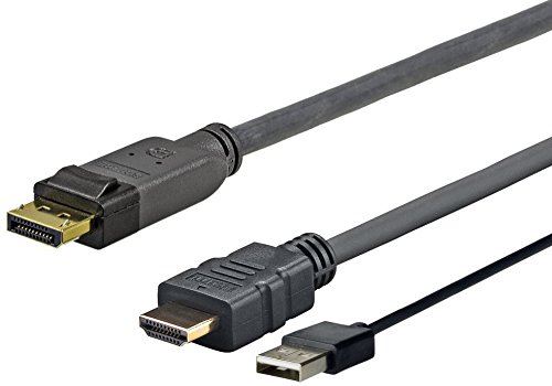 Vivolink Noir Prohdmiusbdp1 1 M Displayport Hdmi + Usb Câble Et Adaptateur Vidéo