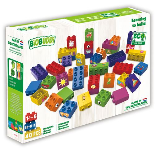 BiOBUDDi Apprendre à construire avec des blocs de 40 parties (BB-0011)