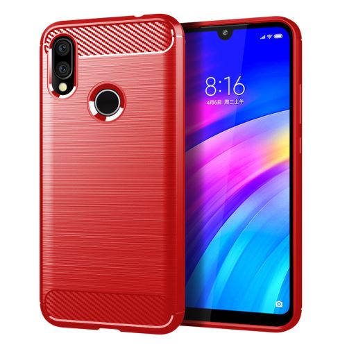 Etui Coque de protection durable souple pour Redmi 7 - Rouge