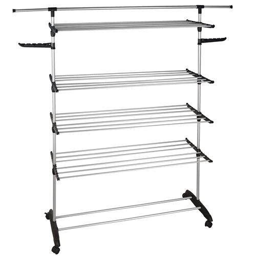 Etendoir à linge pliable ULTIMA argent acier 32m