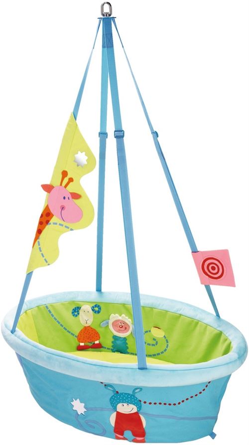 Haba berceau Sluimerwei 93 x 63 cm bleu/vert
