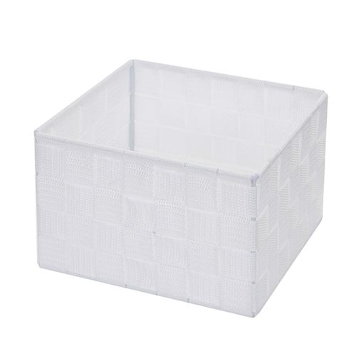 Panier De Rangement Hwc-C37, 12x19x19cm Blanc