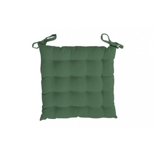 Dessus de chaise capitonné 40x40x5 cm ALIX vert