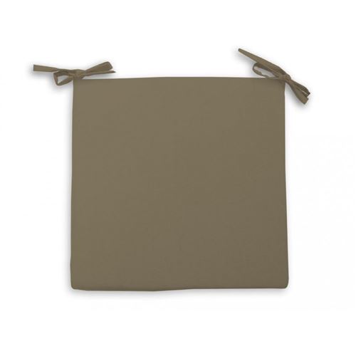 Galette de chaise Alix - L 40 x l 40 x H 3 cm - Taupe