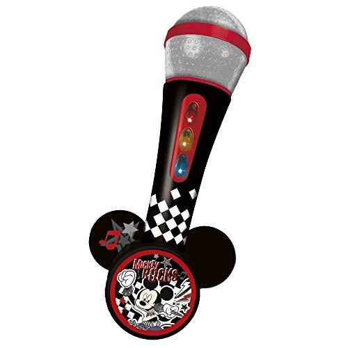 Mickey microphone avec amplificateur - mélodies et lumieres - a piles reig 5369