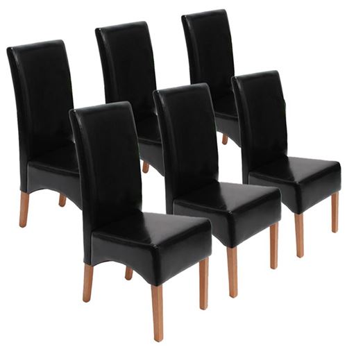 Mendler - Chaise Latina - Lot de 6 - Noir - 102 cm - Image 3